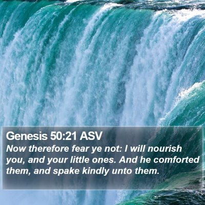 Genesis 50:21 ASV Bible Verse Image