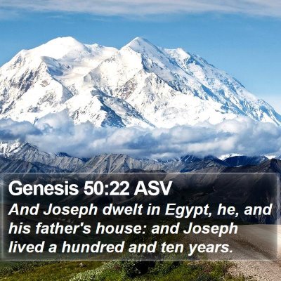Genesis 50:22 ASV Bible Verse Image