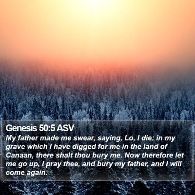 Genesis 50:5 ASV Bible Verse Image