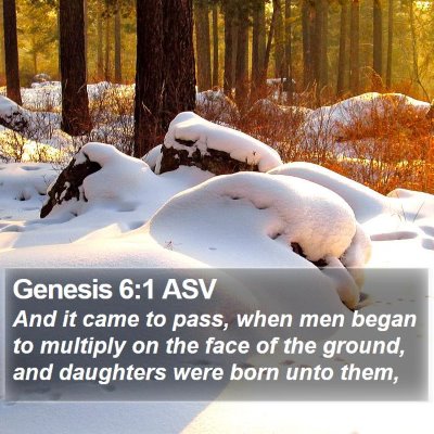 Genesis 6:1 ASV Bible Verse Image