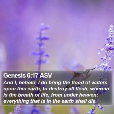 Genesis 6:17 ASV Bible Verse Image