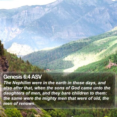 Genesis 6:4 ASV Bible Verse Image