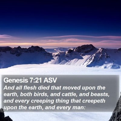 Genesis 7:21 ASV Bible Verse Image