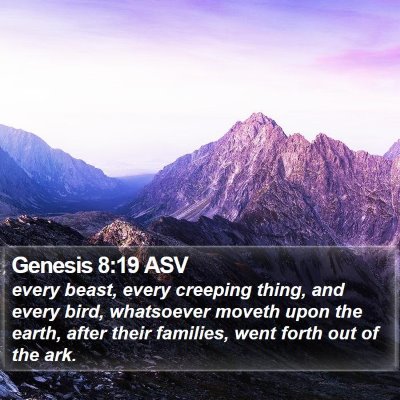 Genesis 8:19 ASV Bible Verse Image