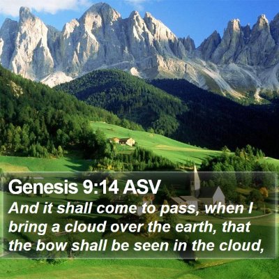 Genesis 9:14 ASV Bible Verse Image