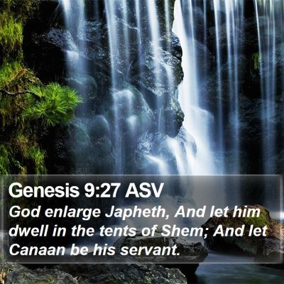 Genesis 9:27 ASV Bible Verse Image