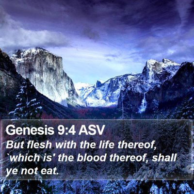 Genesis 9:4 ASV Bible Verse Image