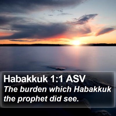 Habakkuk 1:1 ASV Bible Verse Image