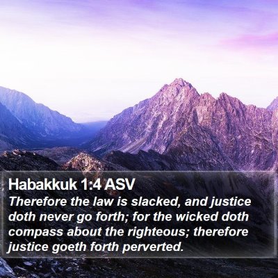Habakkuk 1:4 ASV Bible Verse Image