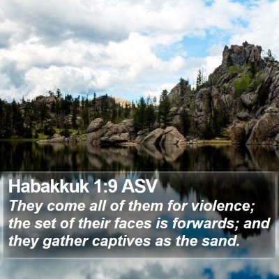 Habakkuk 1:9 ASV Bible Verse Image