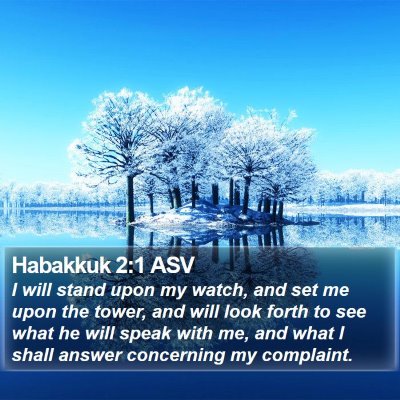 Habakkuk 2:1 ASV Bible Verse Image