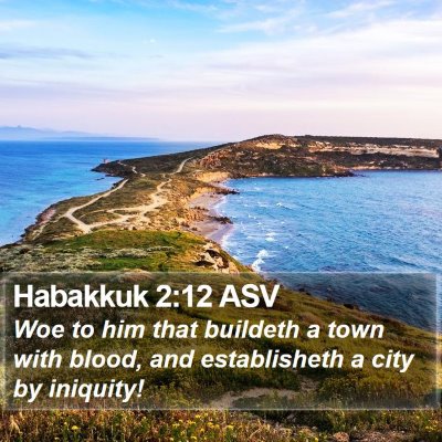 Habakkuk 2:12 ASV Bible Verse Image