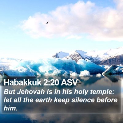 Habakkuk 2:20 ASV Bible Verse Image
