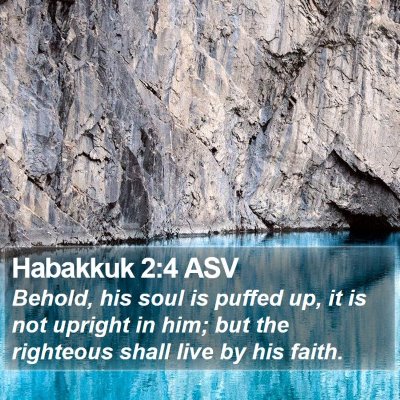 Habakkuk 2:4 ASV Bible Verse Image
