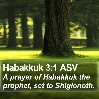 Habakkuk 3:1 ASV Bible Verse Image