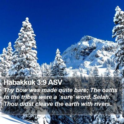 Habakkuk 3:9 ASV Bible Verse Image