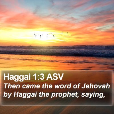 Haggai 1:3 ASV Bible Verse Image