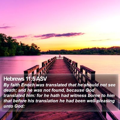 Hebrews 11:5 ASV Bible Verse Image