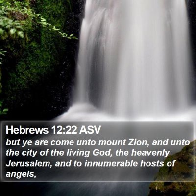 Hebrews 12:22 ASV Bible Verse Image