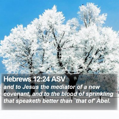 Hebrews 12:24 ASV Bible Verse Image
