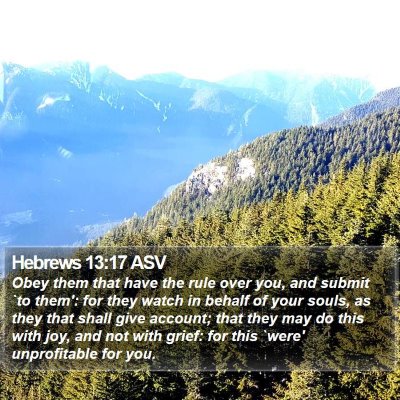Hebrews 13:17 ASV Bible Verse Image