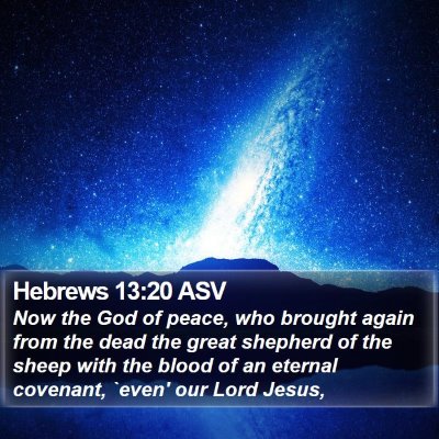 Hebrews 13:20 ASV Bible Verse Image