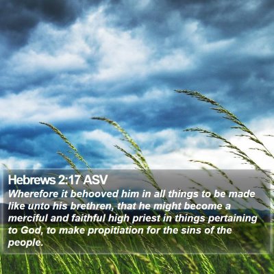 Hebrews 2:17 ASV Bible Verse Image