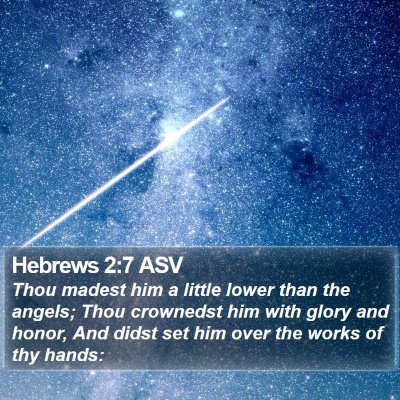 Hebrews 2:7 ASV Bible Verse Image