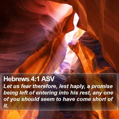 Hebrews 4:1 ASV Bible Verse Image