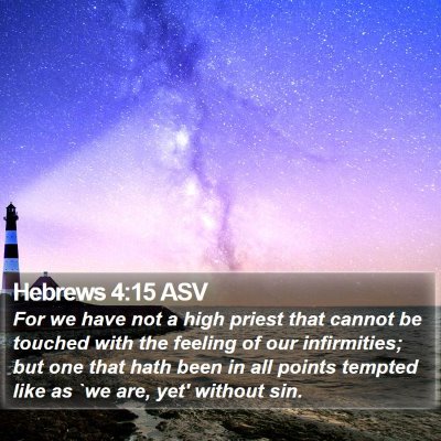 Hebrews 4:15 ASV Bible Verse Image