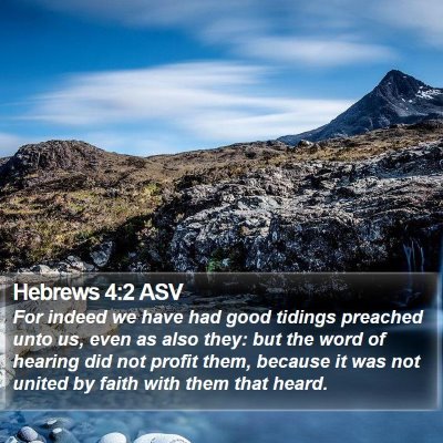 Hebrews 4:2 ASV Bible Verse Image