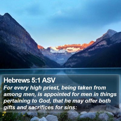 Hebrews 5:1 ASV Bible Verse Image