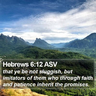 Hebrews 6:12 ASV Bible Verse Image