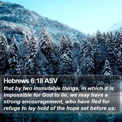 Hebrews 6:18 ASV Bible Verse Image