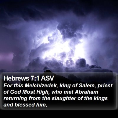 Hebrews 7:1 ASV Bible Verse Image