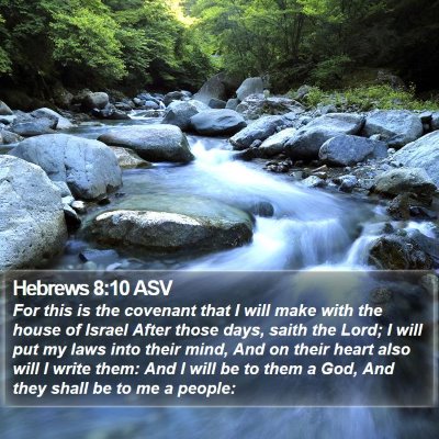 Hebrews 8:10 ASV Bible Verse Image