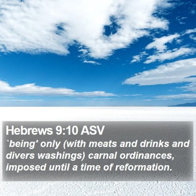 Hebrews 9:10 ASV Bible Verse Image