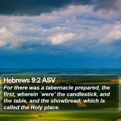 Hebrews 9:2 ASV Bible Verse Image