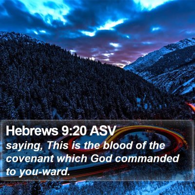 Hebrews 9:20 ASV Bible Verse Image