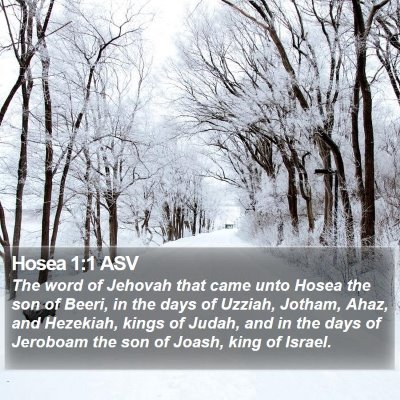 Hosea 1:1 ASV Bible Verse Image