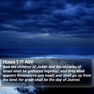 Hosea 1:11 ASV Bible Verse Image