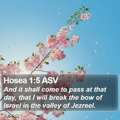 Hosea 1:5 ASV Bible Verse Image