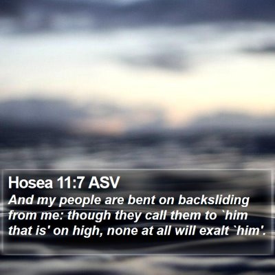 Hosea 11:7 ASV Bible Verse Image