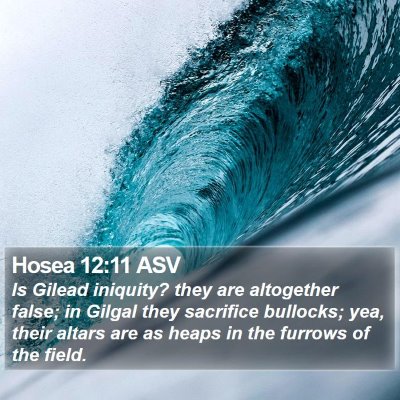 Hosea 12:11 ASV Bible Verse Image