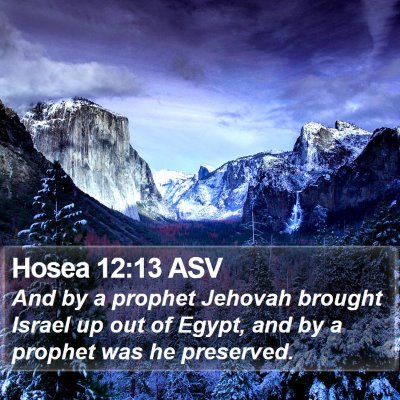 Hosea 12:13 ASV Bible Verse Image