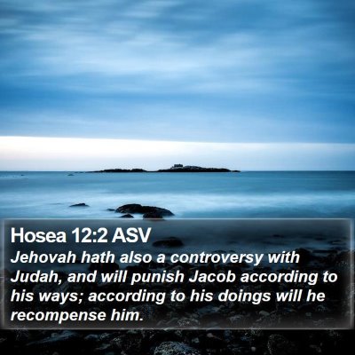 Hosea 12:2 ASV Bible Verse Image