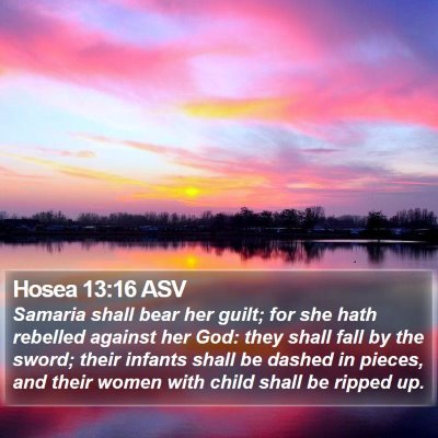 Hosea 13:16 ASV Bible Verse Image
