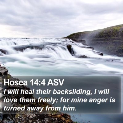 Hosea 14:4 ASV Bible Verse Image