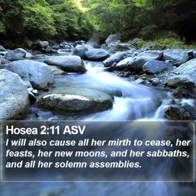 Hosea 2:11 ASV Bible Verse Image