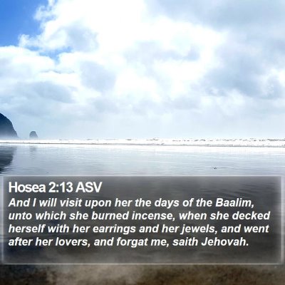 Hosea 2:13 ASV Bible Verse Image